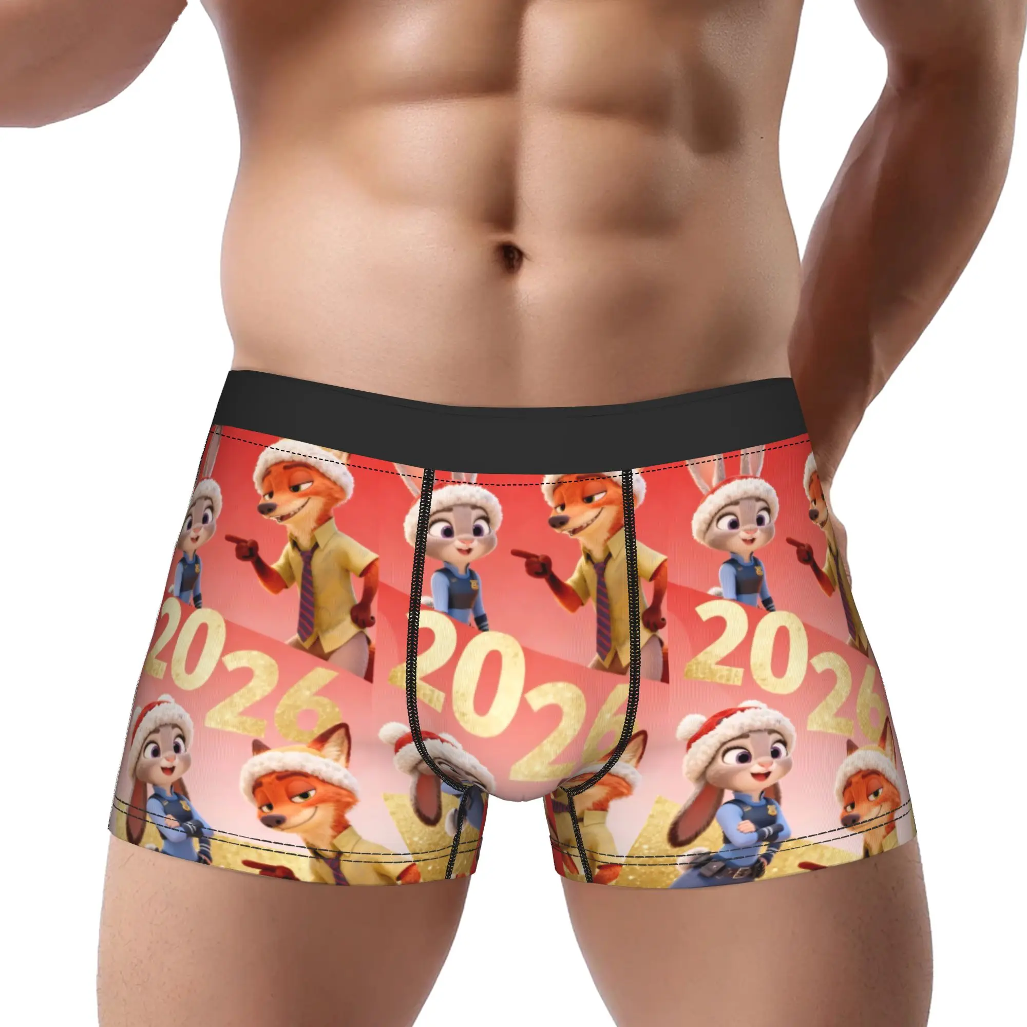 

Zootopia 2 boxers adults 18 plus Underpants Breathbale Panties Man Underwear Ventilate Shorts Boxer Briefs