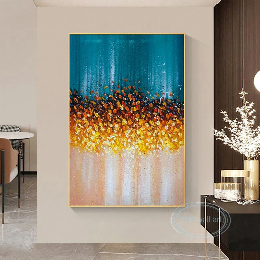 

Deluxe Decorative Large Mural Home Abstract Handmade Oil Painting Canvas Wall Art Picture Living Room Bedroom Porch Hang Poster