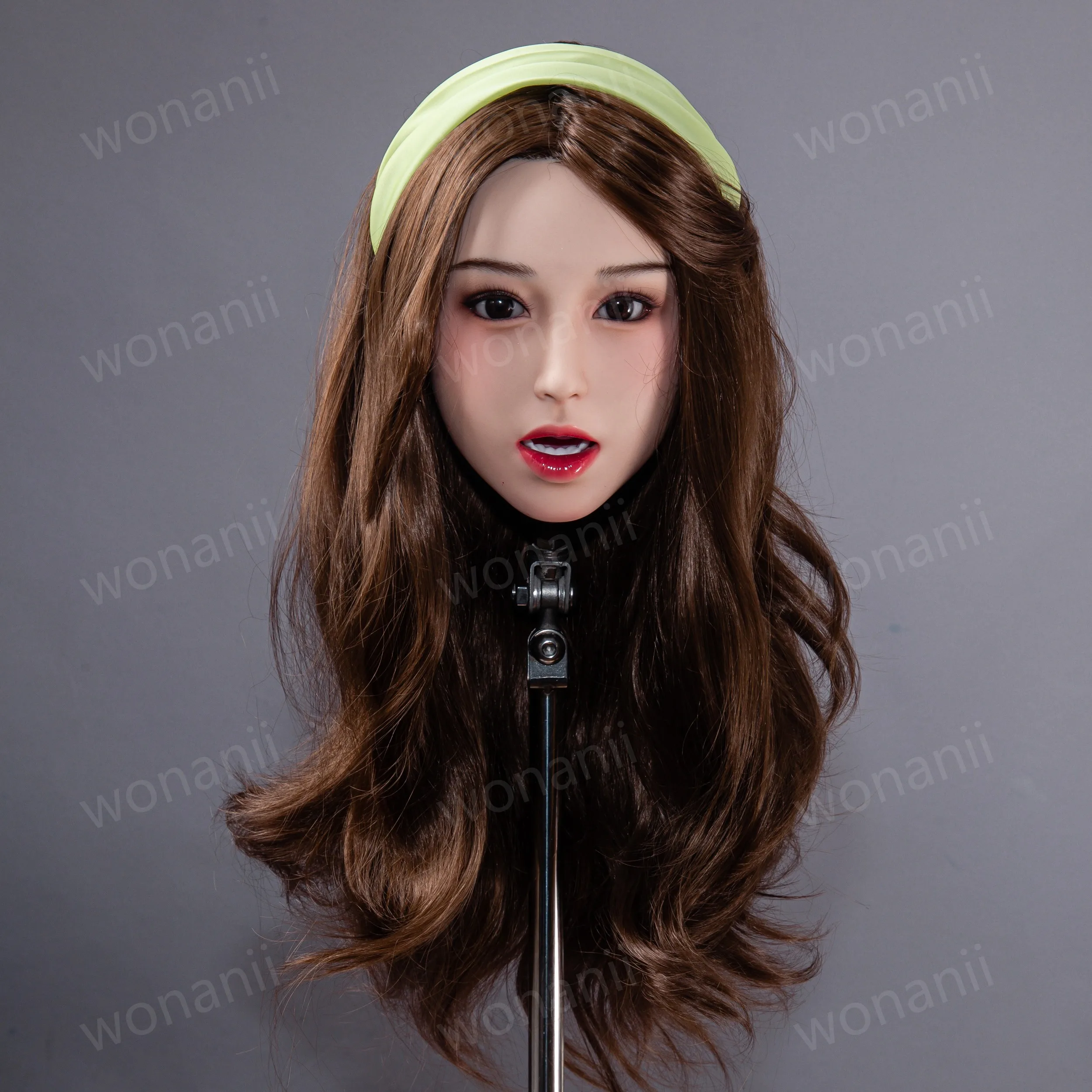

silicone material head model,Removable wig,niversal adult hairstyle display stand,Mannequin Head,Training Hair,M16 screw interfa