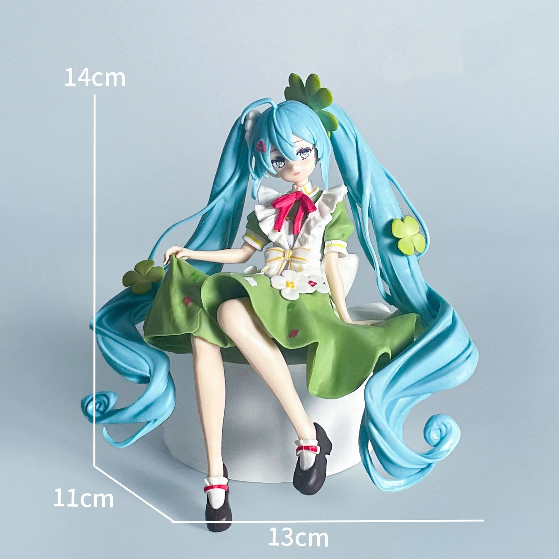 Kizuna Future figurine - Four-leaf clover flower fairy - Kizuna Mimi girl model decorative item