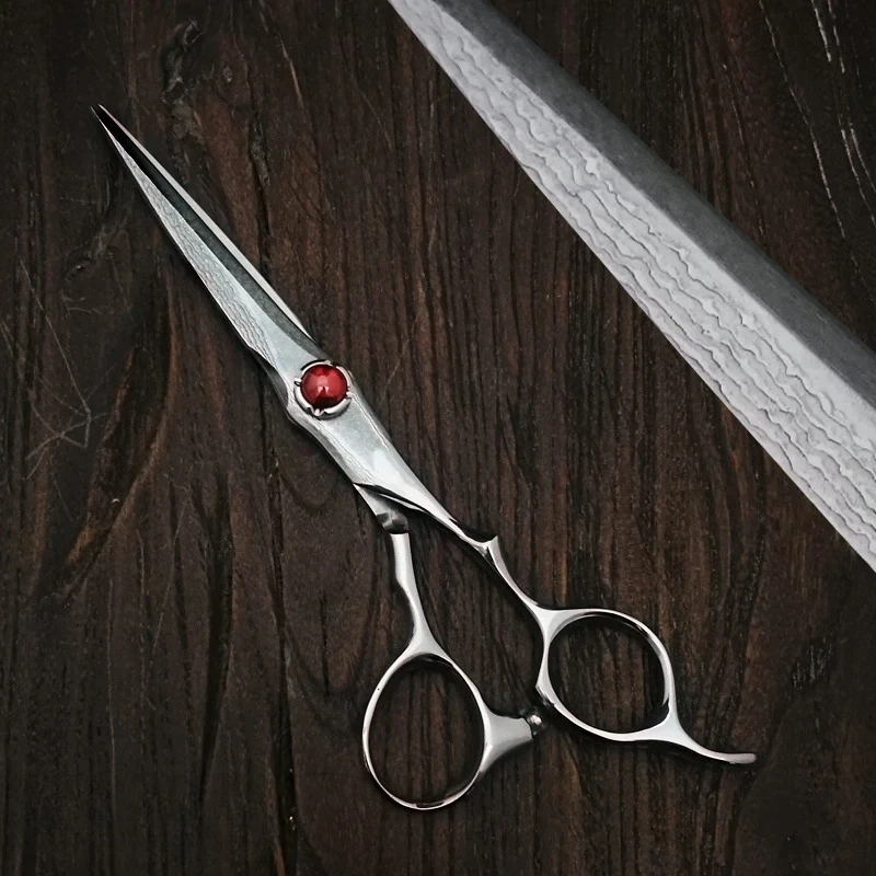 Professional Hairdressing Scissors Damascus Steel Sharp Barber Tool