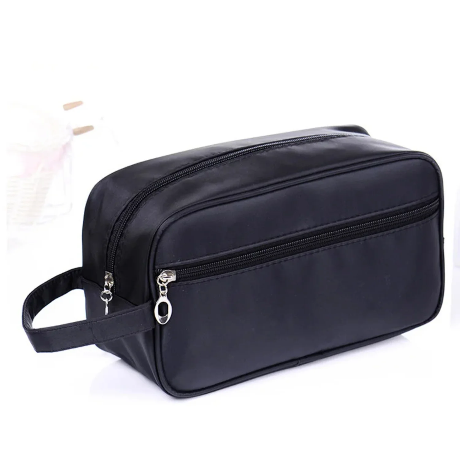 Men Travel Makeup Zipper Cosmetic Make Bath Organizer Pouch Wash Beauty Kit Box