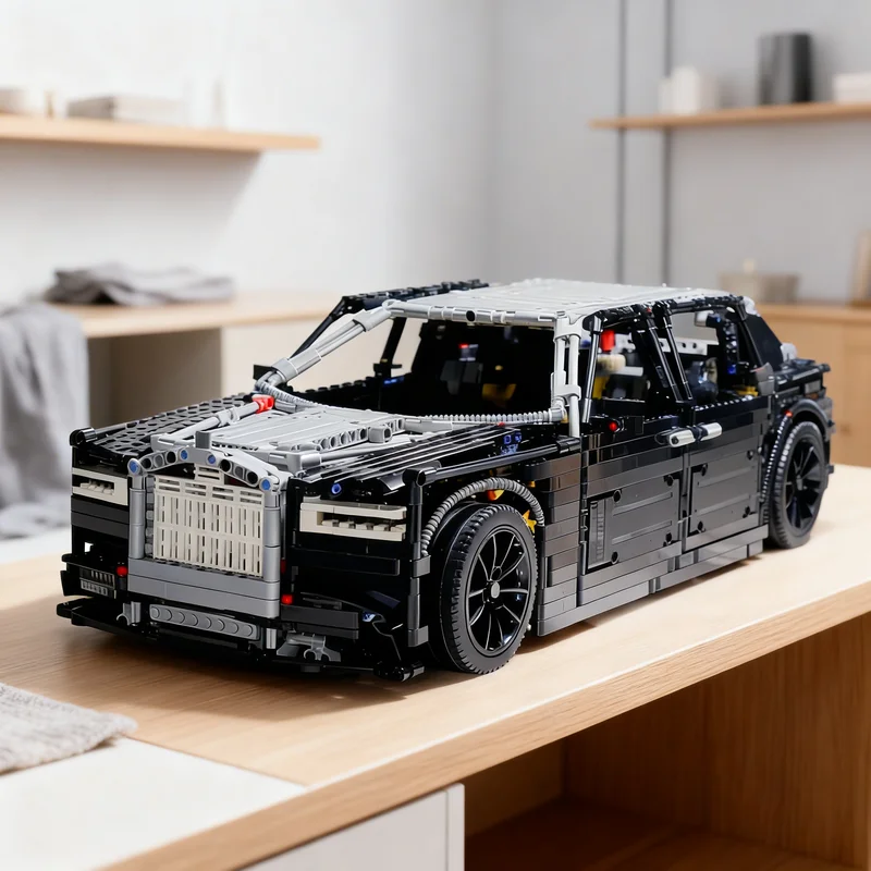 

2519pcs MOC Rolls Royce Phantom 1 10 by Isaac Yaw Technical Model Building blocks Construction toys Christmas gifts Brick Kids