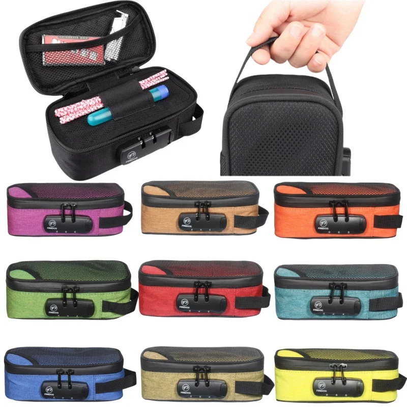 

Сумка для курительной трубки с защитой от запаха и контейнером с кодовым замком, портативная сумка для трубок, подарок для путешествий на открытом воздухе, удобное хранение