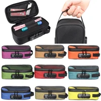 Bolsa para pipa de fumar a prueba de olores con cerradura de combinación, contenedor, bolsa para pipa portátil, regalo de viaje al aire libre, almacenamiento conveniente
