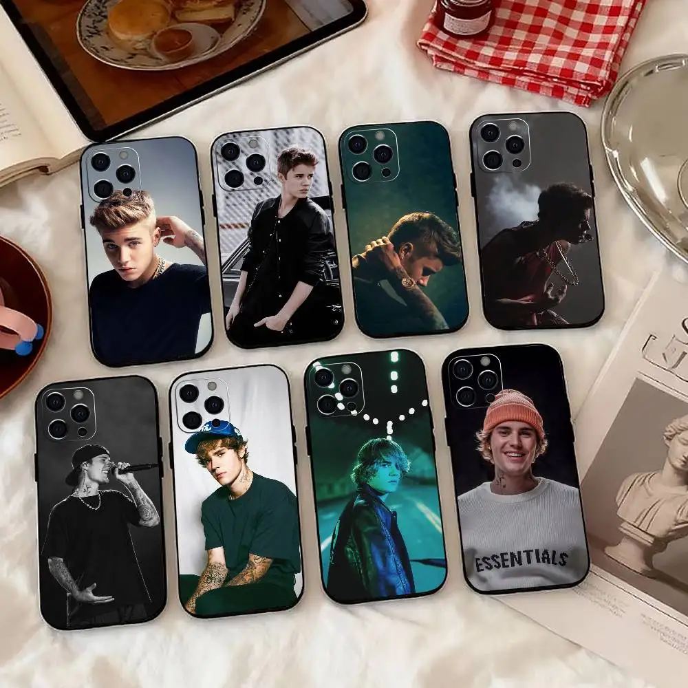 

Justin Bieber-r Phone Case For iPhone 17, 16,15,14,13,12,11 Plus,Pro Max, Others Soft Black Cover