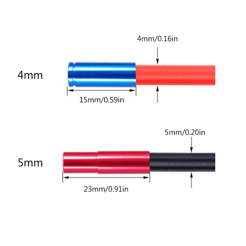 10Pcs/pack Aluminum Alloy Bicycles Brake Cable Cap End Tips Crimp Road Mountain Bikes Cable End Caps Set for Bike Shift image 6