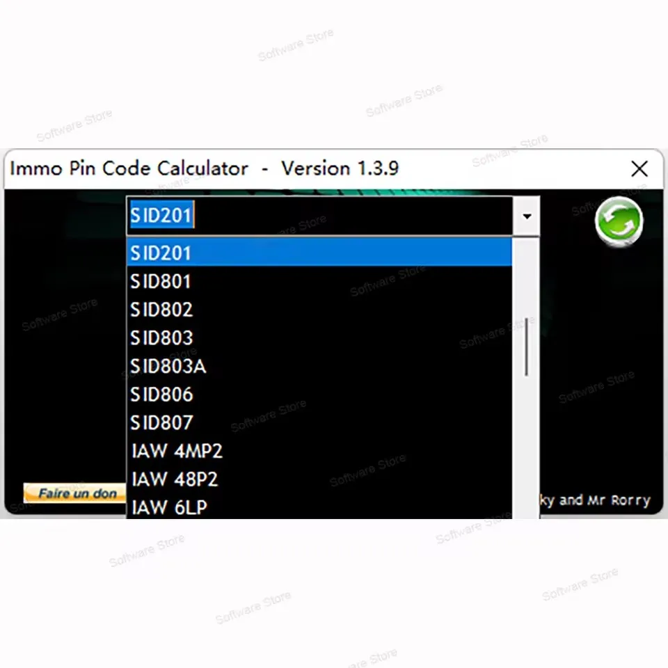 Najlepsza Prat Calculator Kodów PIN IMMO V1.3.9 Decoduje kod PIN en wheel ECU PSA za automobili dumpa dla Psa Opel dlaás