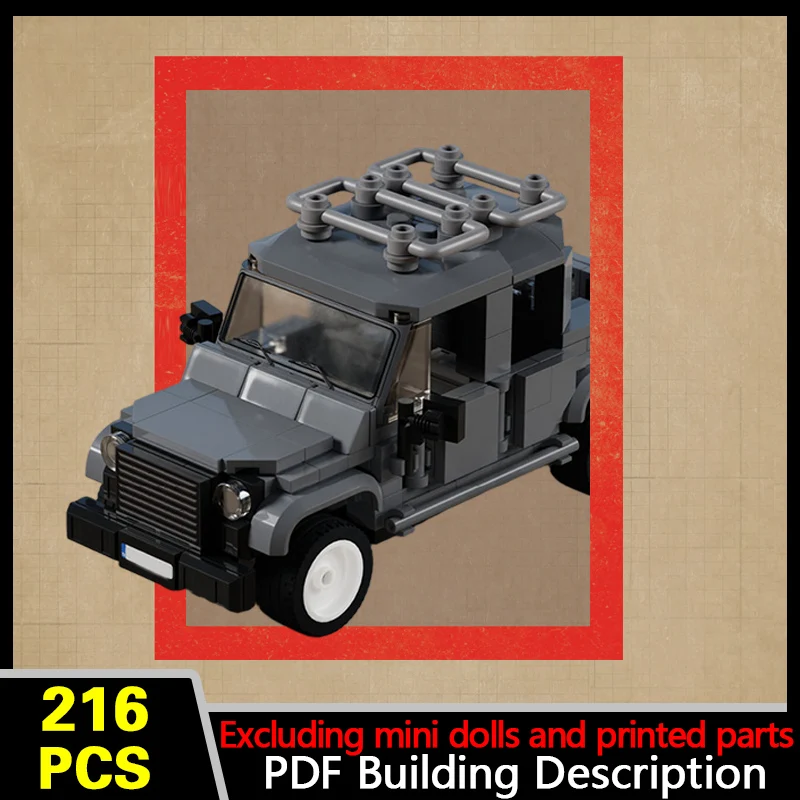 British Intelligence Field Truck Model MOC Building Bricks War Equipment Modular Technology Gifts Holiday Assemble Children Toys