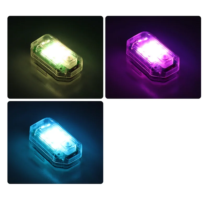 AF90-Luce stroboscopica per moto LED Flash Spia anticollisione per auto Bicicletta Telecomando wireless impermeabile