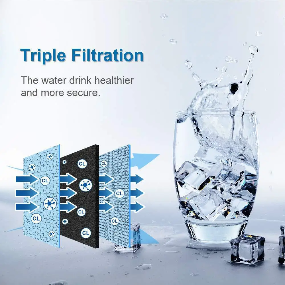 （1-5PCS）Replace EDR4RXD1 Refrigerator Water Filter For 4396395,UKF8001,46 9005,Filter 4