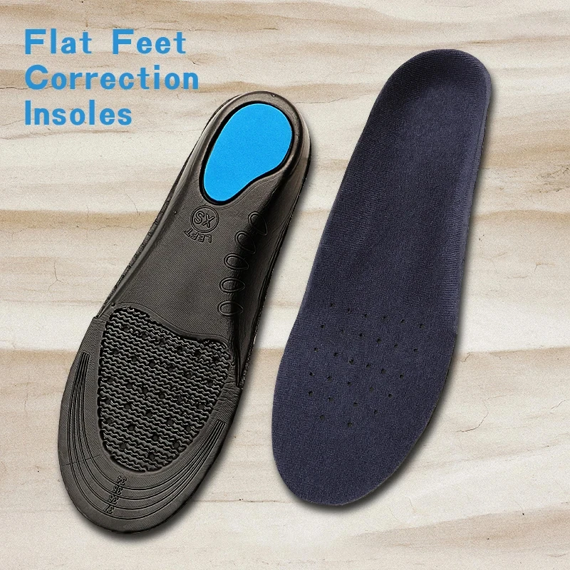 Fußgewölbe-Stützeinlagen für Herren und Damen, orthopädische Einlegesohlen für Schuhe, bequeme, stoßdämpfende Einlagen, Sport-Laufschuhsohlen