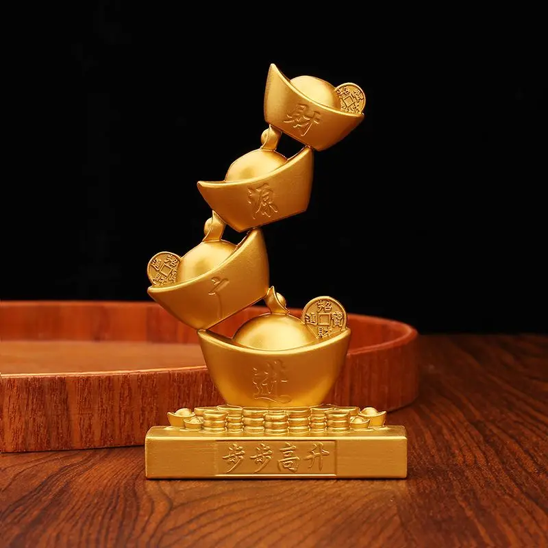 

2025 fortune into treasure desktop creative step by step metal crafts gifts to send friends branch ingot