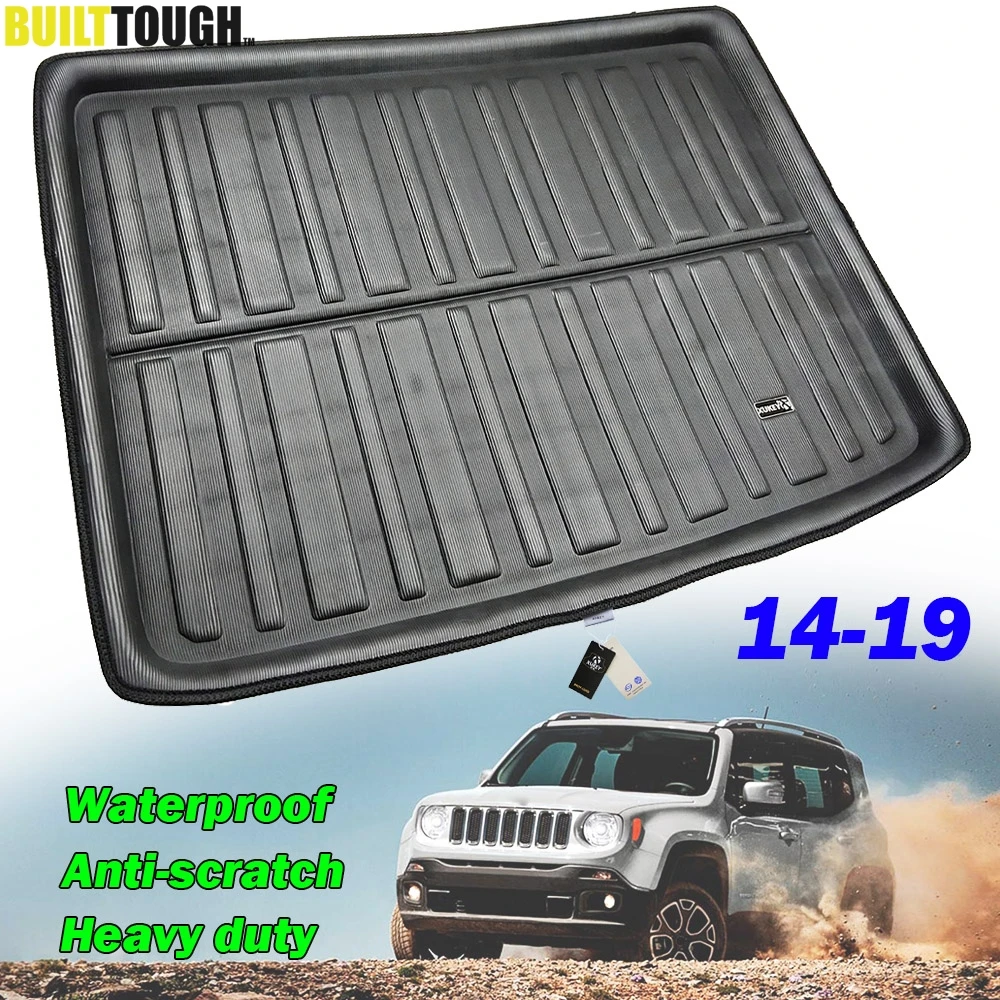 Dla Jeep Renegade BU Tailored 2014 2015 2016 2017 2018 2019 Tylna wykładzina bagażnika Mata bagażnika Taca bagażowa Dywanik podłogowy Protector