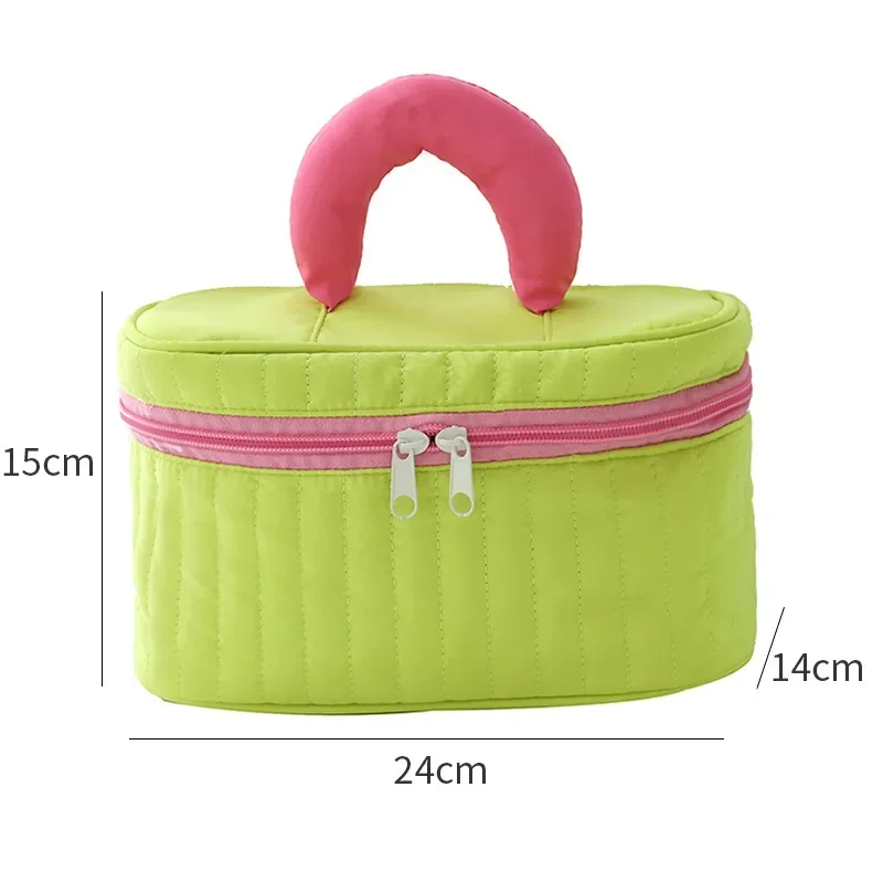 Women Travel Makeup Bag Cosmetic Pouch Mini Triangle Toiletries Box Organizer With Zipper Kawaii Beauty Case Accessories 2023