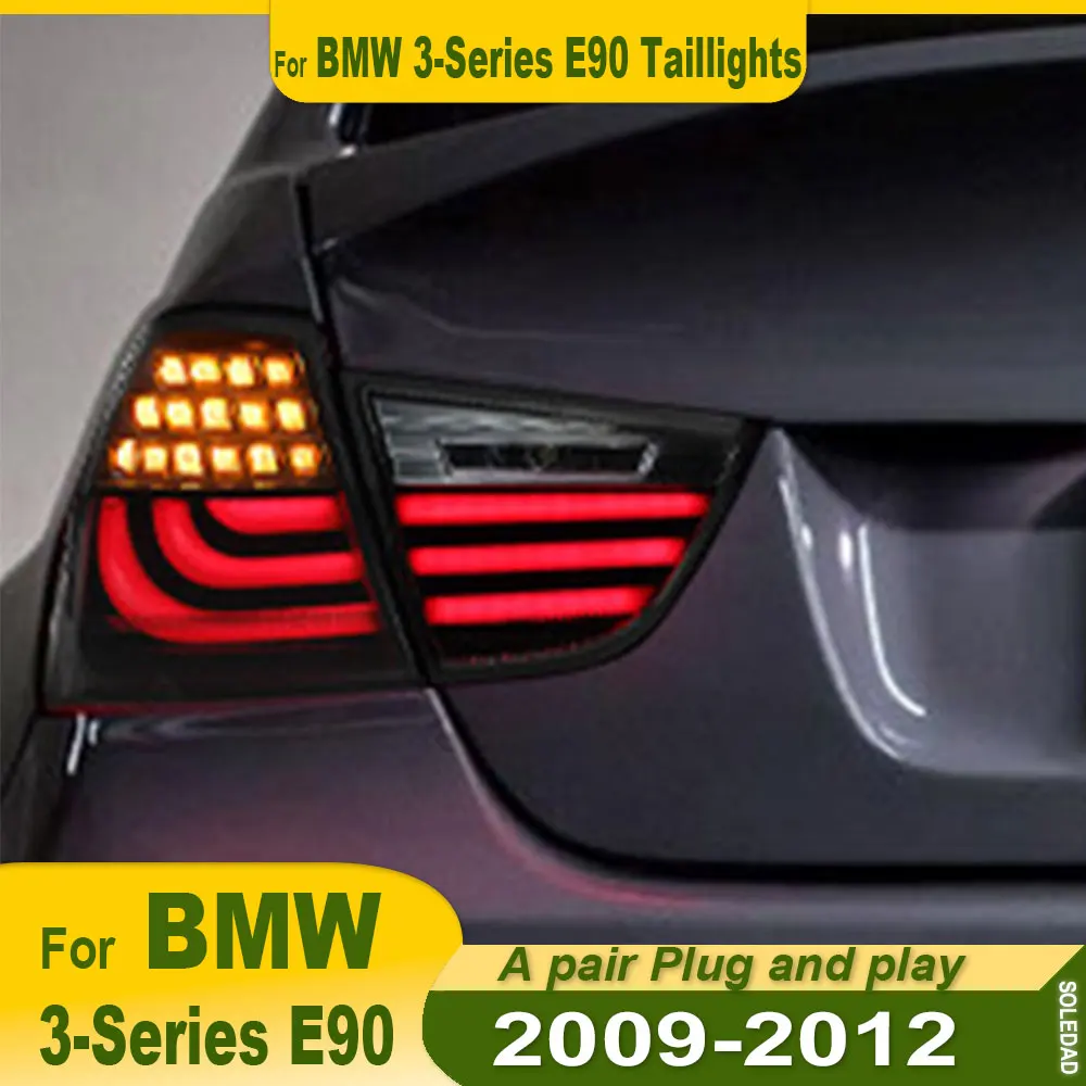 Car Styling for BMW E90 Tail Lights 2009 2010 2011 2012 LED Tail Light 325i Tail Lamp DRL Signal Brake Reverse auto Accessories