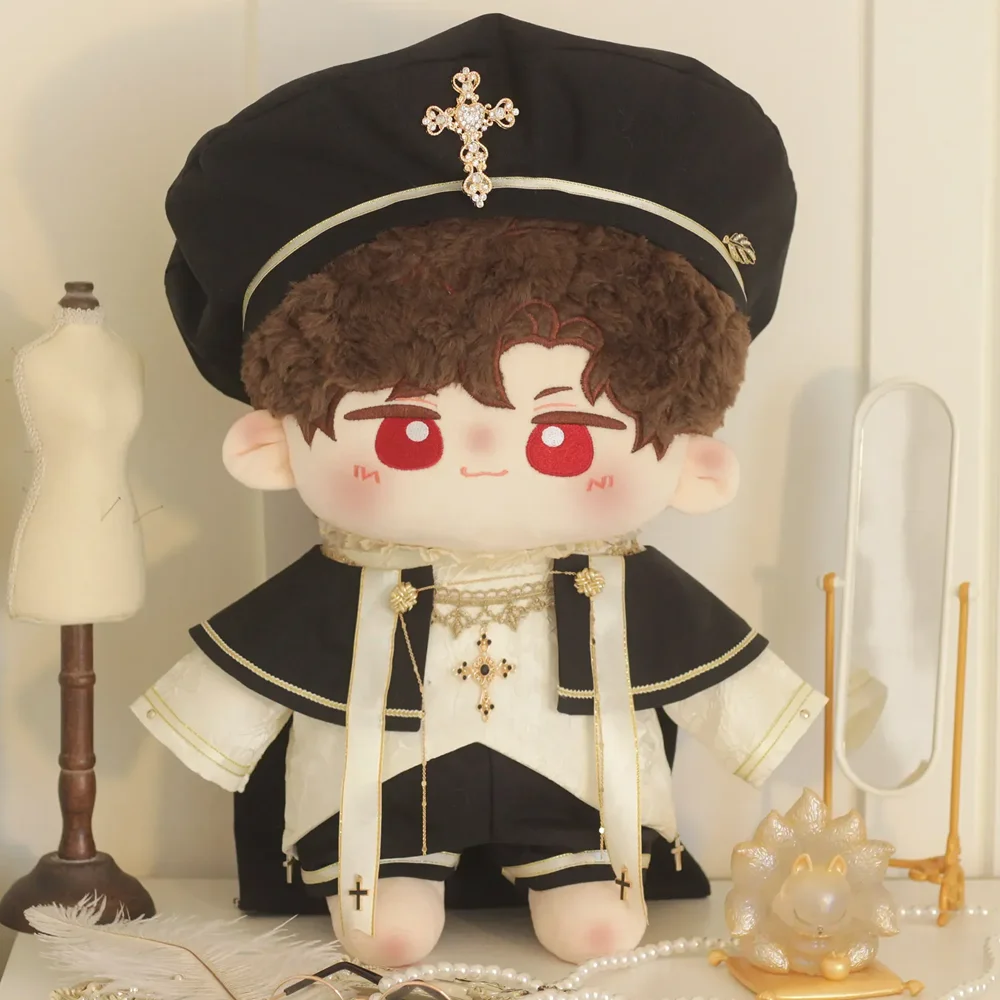 

40cm Cotton Doll Clothes Cool Boy Church Court Style Outfit Aristocratic Style Star Doll Dress Up Plush Toy Clothing Accessories