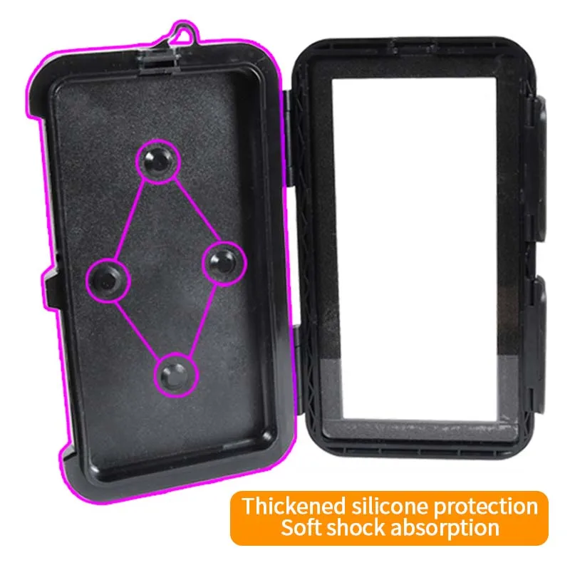 SEAMETAL Motorcycles Phone Holder Rearview Mirror Cellphone Stand Waterproof Cover Phone Bracket Autocycle Mobile Phone Support