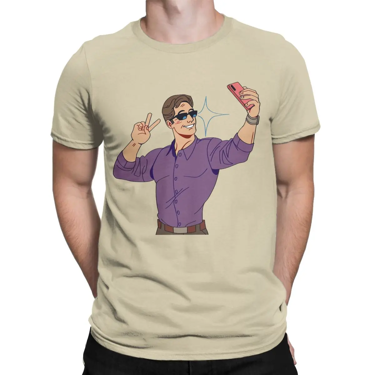 Johnny Cage Meme T Shirts for Men 100% Cotton Novelty T-Shirts Crewneck Tees Short Sleeve Clothing Summer