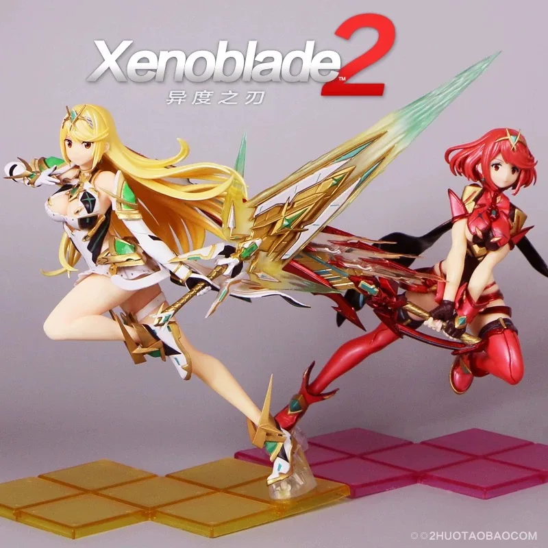 

Аниме-фигурки Xenoblade Chronicles: Митра и Пира, коллекционные модели, игрушки для мальчиков, фигурки «Святой Грааль Небес»