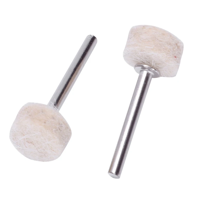 

2000Pcs Wool Felt Polishing Buffing Round Wheel Tool + 4 Shank For Dremel Rotary