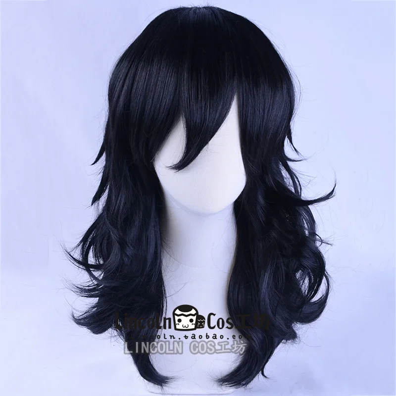 My Boku NO HERO Academia shouta Aizawa วิกชุดคอสเพลย์ผู้หญิงสีดำลอนยาว45ซม.