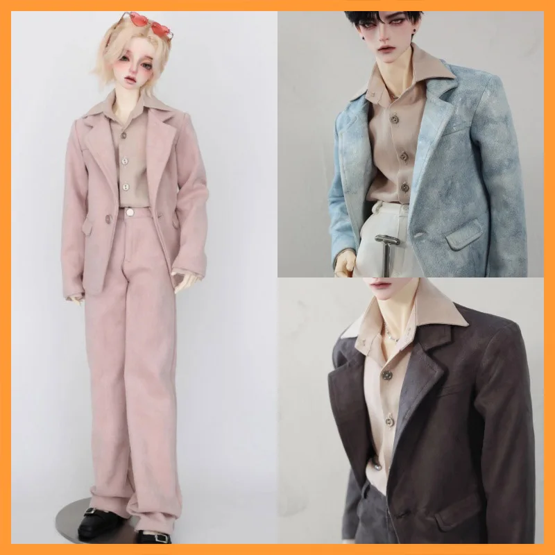 

[High Quality] 1/3 1/4 Scale BJD Dolls Loose Angola V-neck Knit T-shirt for ID75 POPO68 Uncle SD10 Action Figure Toys