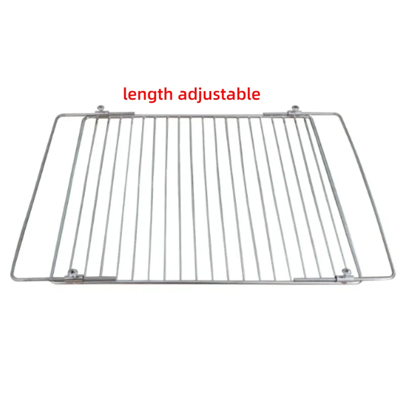 Stainless Steel Universal Adjustable Wire Oven Rack with Locking Arms Extendable Baking rack Telescopic oven Cooker wire Shelf