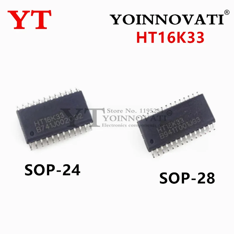 10Pcs New Original HT16K33 LED controller driver IC