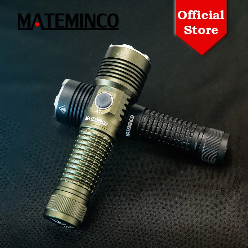 Mateminco A1S 21700 Linterna recargable ultrabrillante tipo C con tapa trasera magnética para acampar, hacer senderismo y emergencias