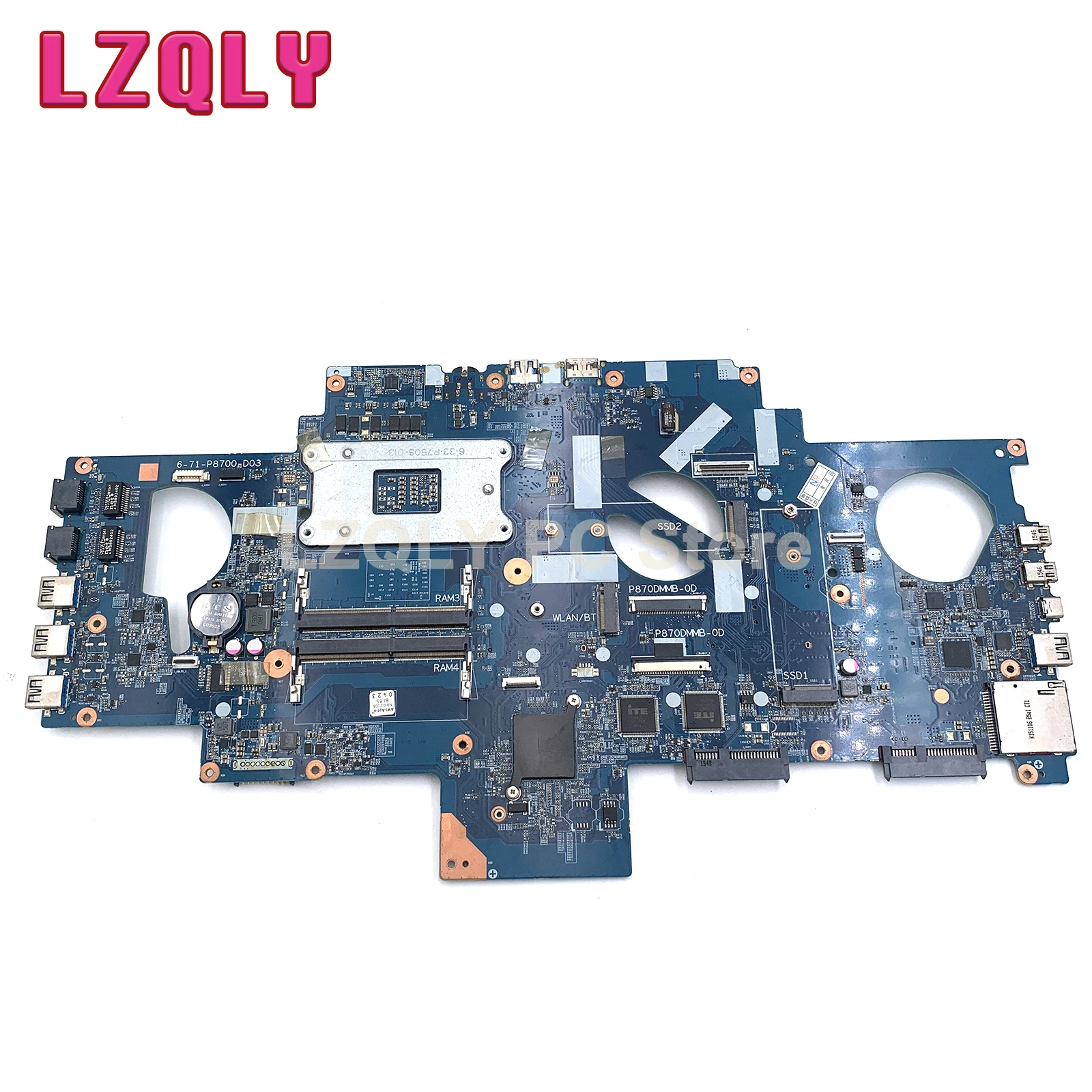 FOR CLEVO P870DM P870 X911 6-71-P8700-D03 6-77-P870DMG0-D03 DDR4 Laptop Motherboard 100% Test ok