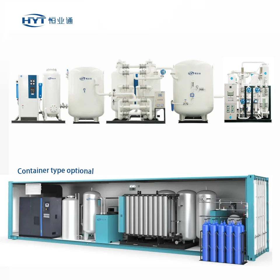 Gerador de nitrogênio PSA para corte a laser a fibra, alta pureza 99,99%, N2, 5Nm, 3 H