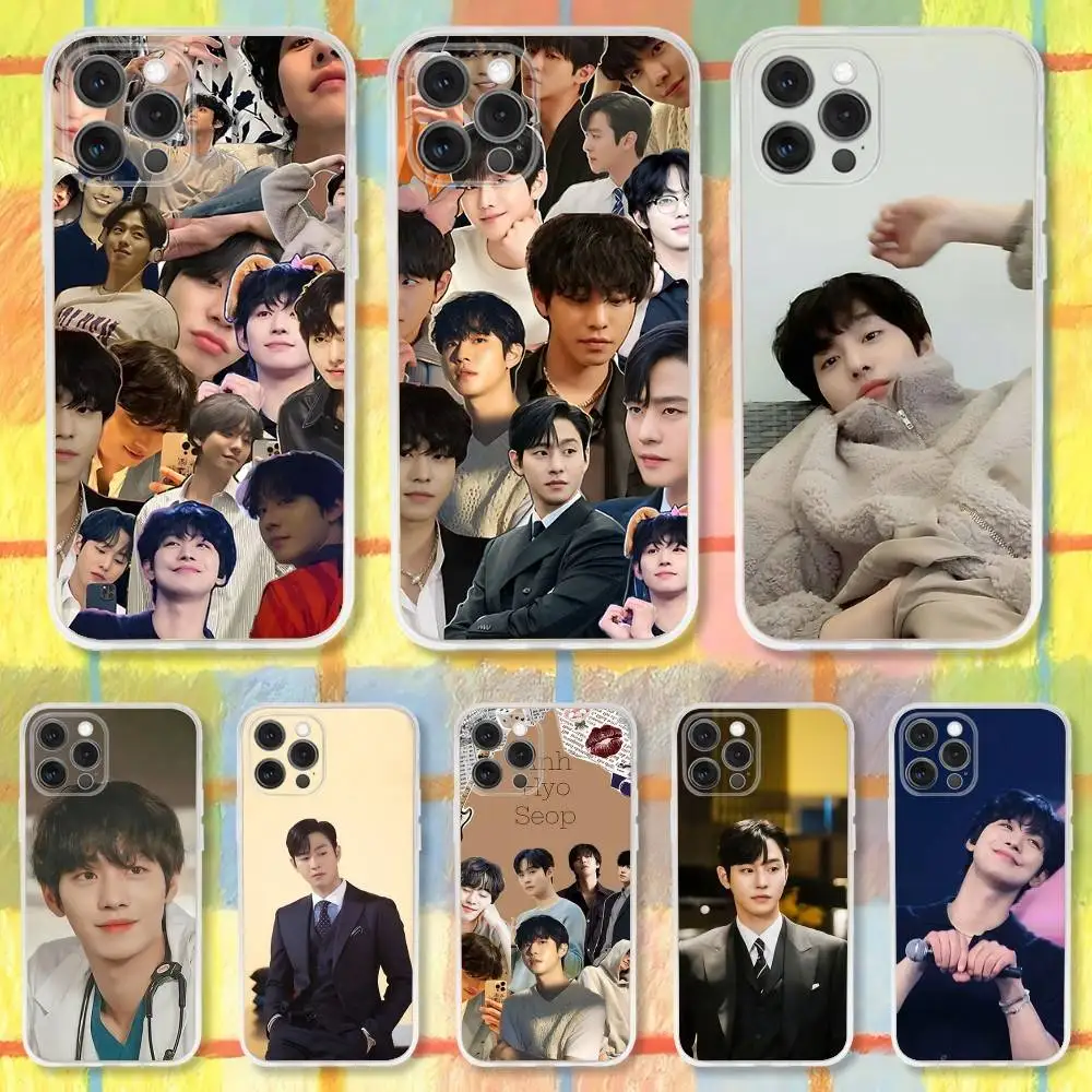 

Ahn Hyo-seop Phone Case For iPhone 16,15,14,13,12,11 Pro,Max,Plus,X,XS,XR,SE,Mini Transparent Silicone Soft