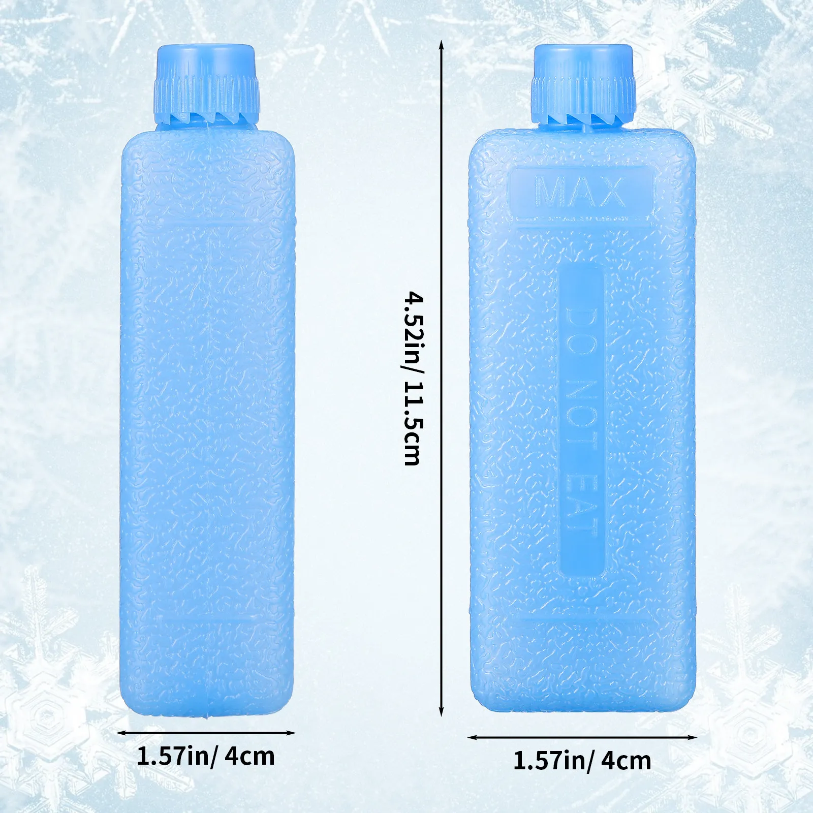 20Pcs Reusable Ice Packs for Lunch Boxes and Cooler Bags Freezer Packs for Summer Cooling Food Preservation and Personal Spaces