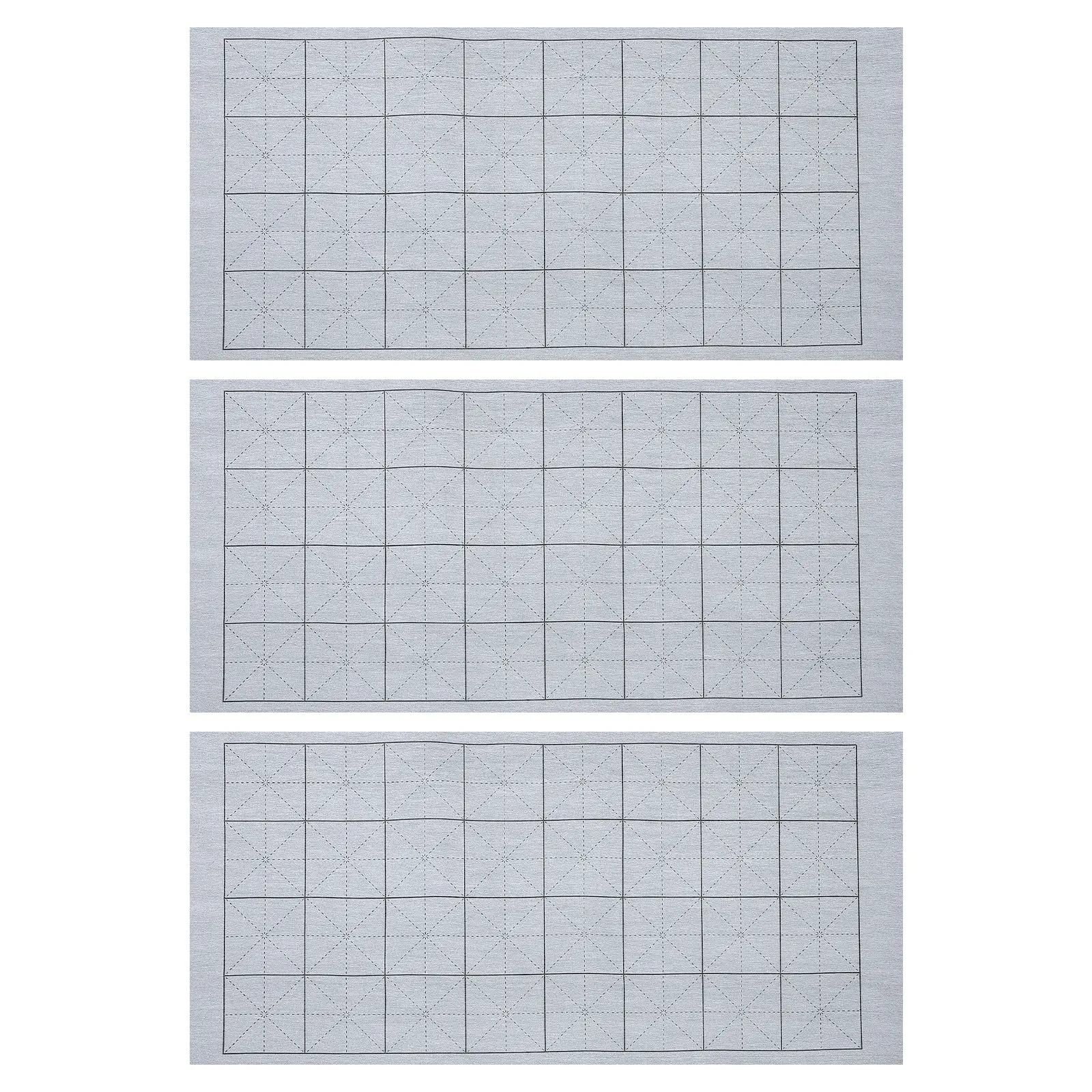 

Набор из 3 многоразовых ковриков для каллиграфии: ткань для отработки навыков письма кистью, реалистичная текстура бумаги, быстросохнущие, экологичные