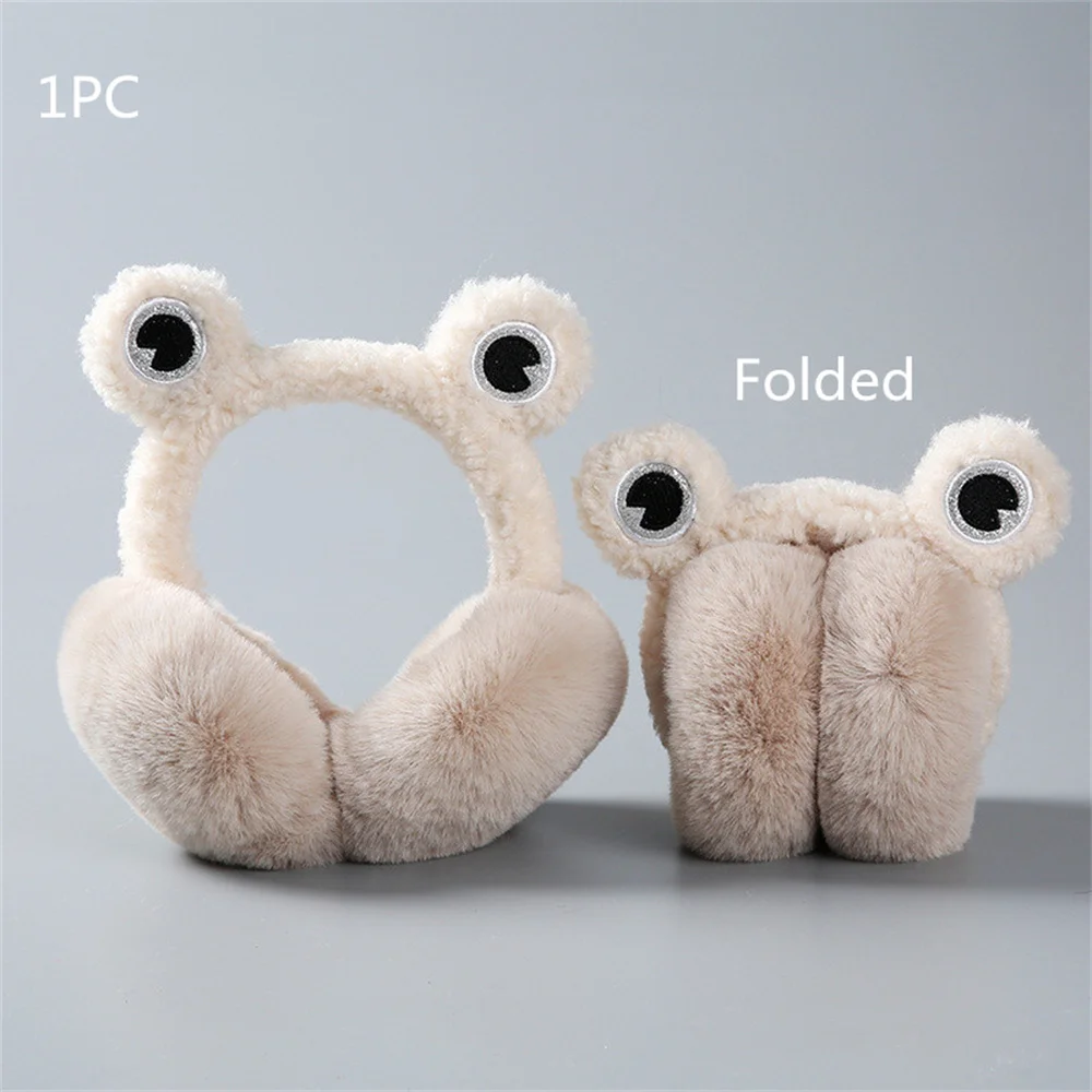 Cache-oreilles grenouille pour femmes et hommes, cache-oreilles doux, bandeau en peluche chaud, dessin animé mignon pour enfant, étudiant, couverture pour enfant, cadeau d'hiver