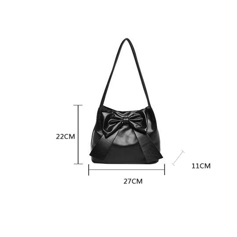 The New Fashion Hand Raises The Underarms Package Large -Capacity Bow Tote Bag