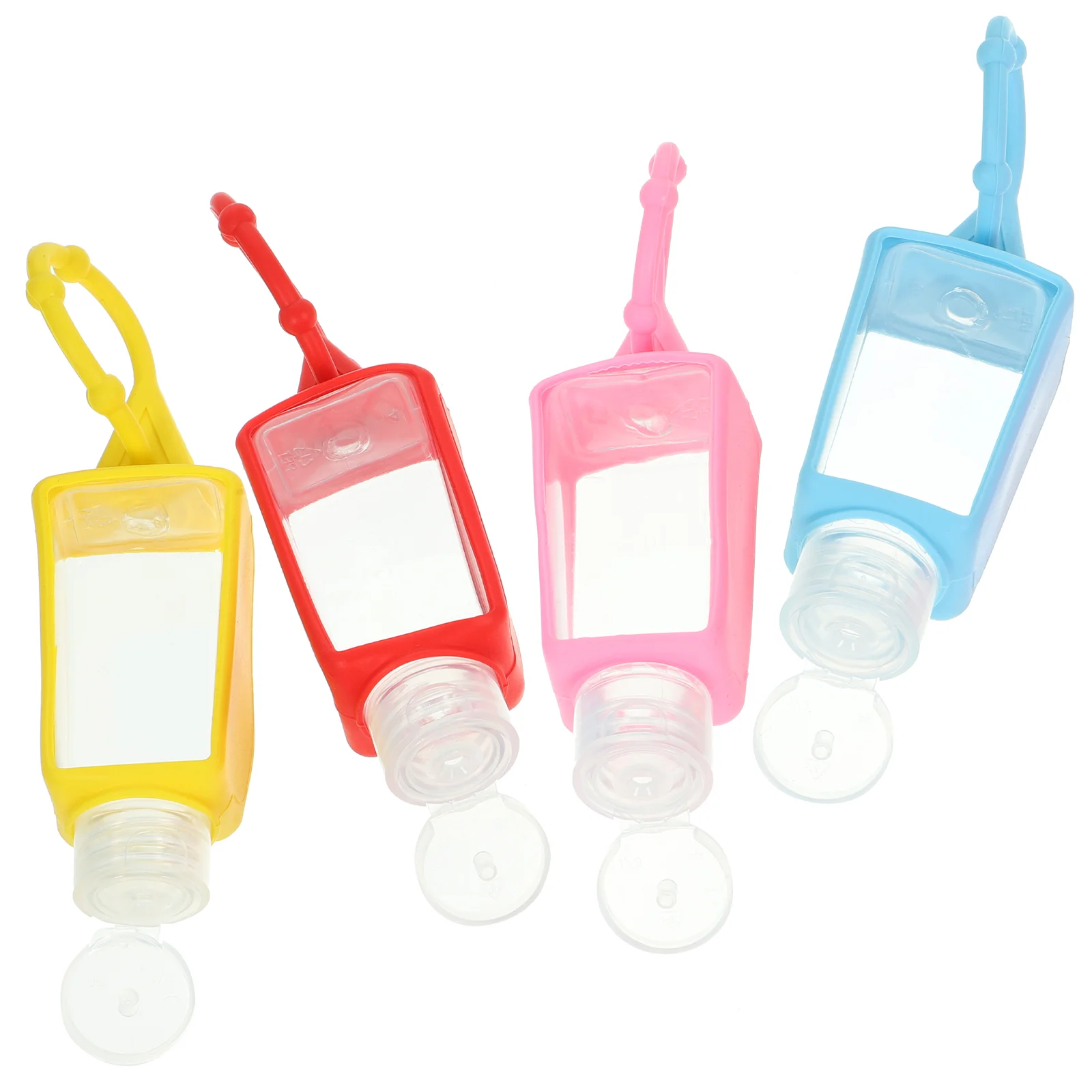 4 Pcs Silicone Hand Container Travel Containers Plastic Leak Proof Key Chains