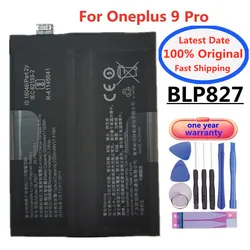 2025 Years High Quality 1+ Original Battery For OnePlus 9 Pro 9Pro BLP827 4500mAh Capacity Cell Phone Batteries Battery + Tools