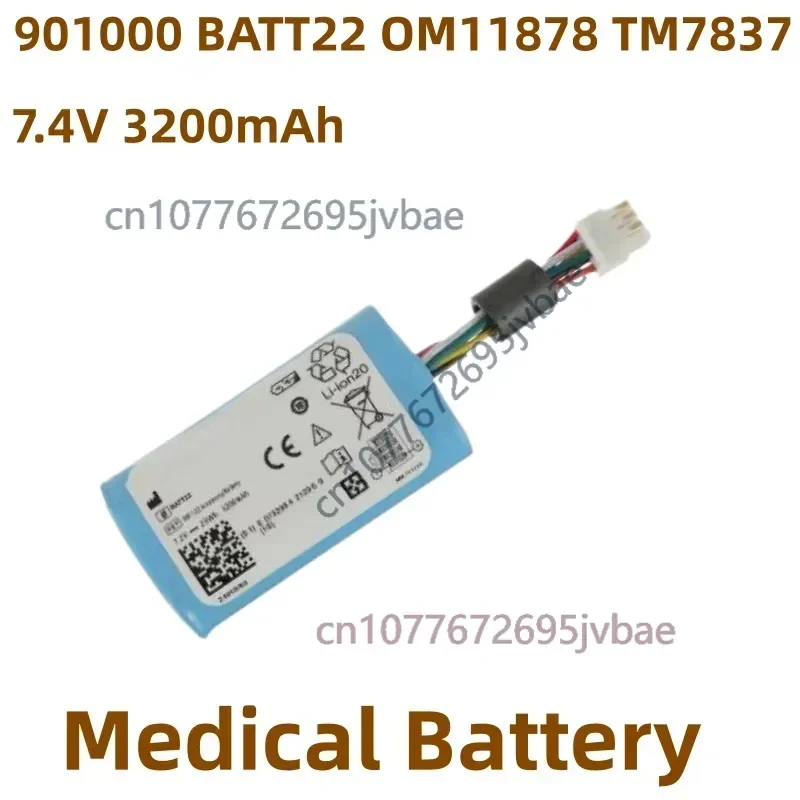 901000 BATT22 OM11878 TM78370 High Quality Medical Battery 7.4V 3200mAh For Welch-Allyn Connex Spot Monitor,Grason-Stadler,