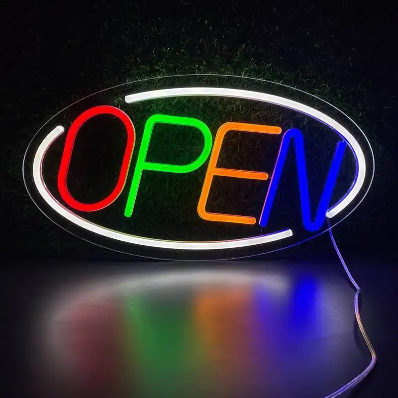 OPEN Neon LED Signs Busines Store Open Neon Sign Light Advertising Light Shopping Neon Business Store Billboard For Bars Coffee