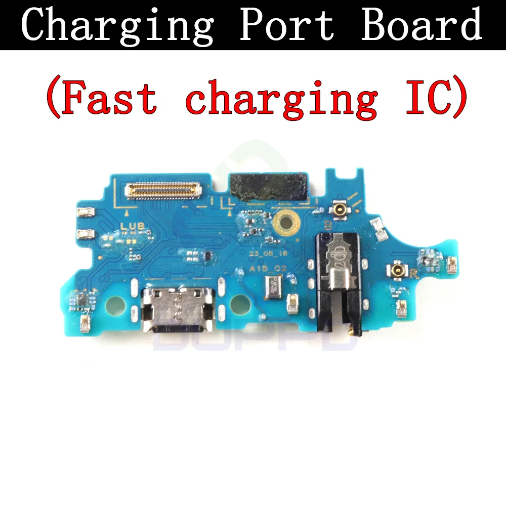 Top Ear Loud Speaker SIM Card Tray Charging Port Board For Samsung A15 5G A156B Fingerprint Sensor Volume Motherboard Flex Cable