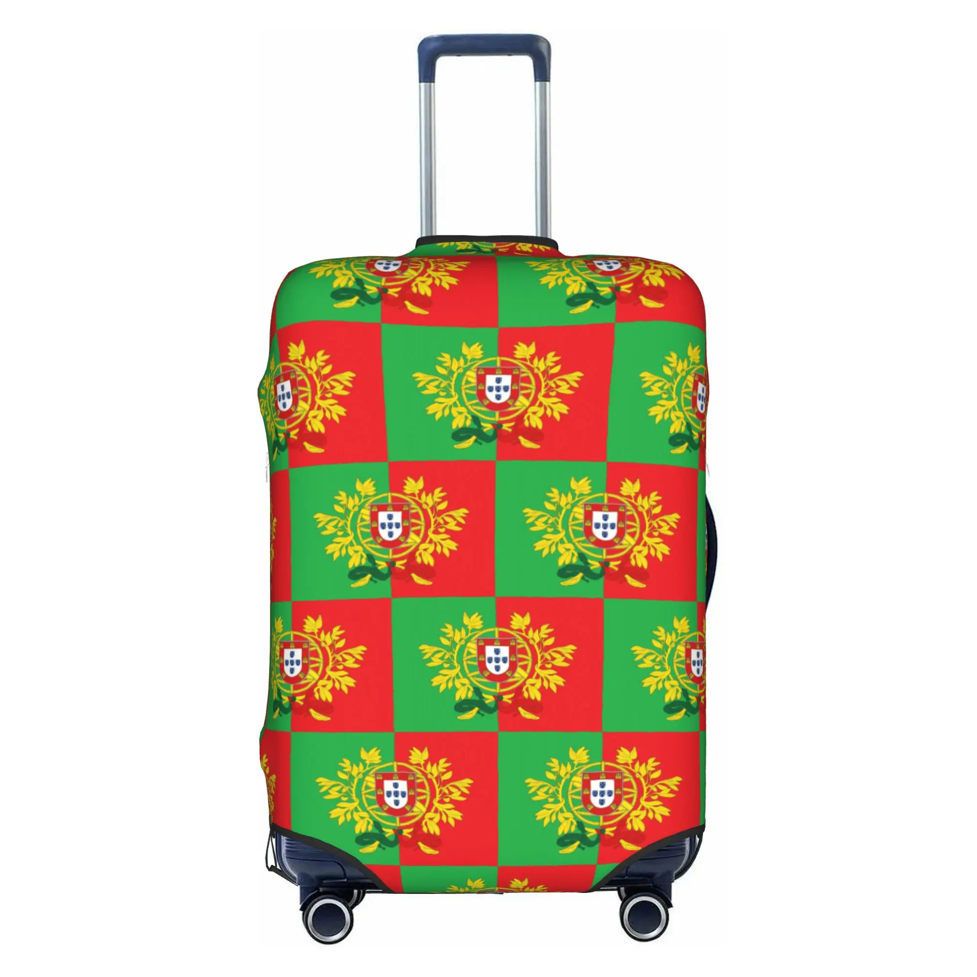 Fashion Coat of Arms Of Portugal Art Luggage Cover Protector Washable Portuguese Flag Travel Suitcase Covers