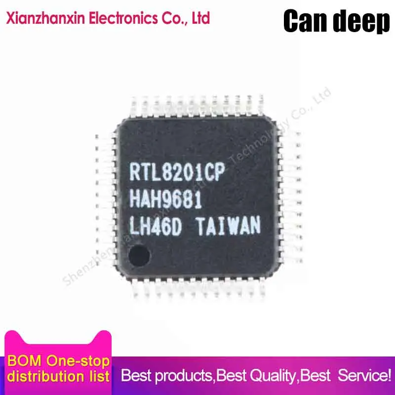 

5PCS/LOT RTL8201CP-VD-LF RTL8201CP LQFP48 Ethernet transceiver IC chip