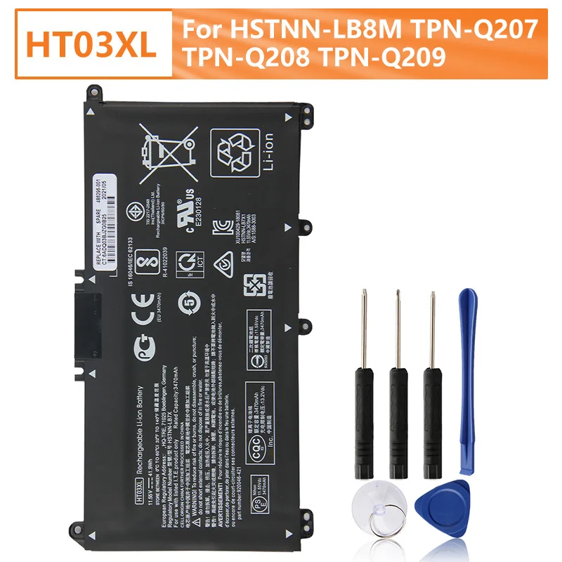 Original Replacement Battery HT03XL HSTNN-LB8M For HP TPN-Q207 TPN-Q208 Q209 TPN-Q210TPN-C135 TPN-W131 14-CE0020TX 14-ce0027TX