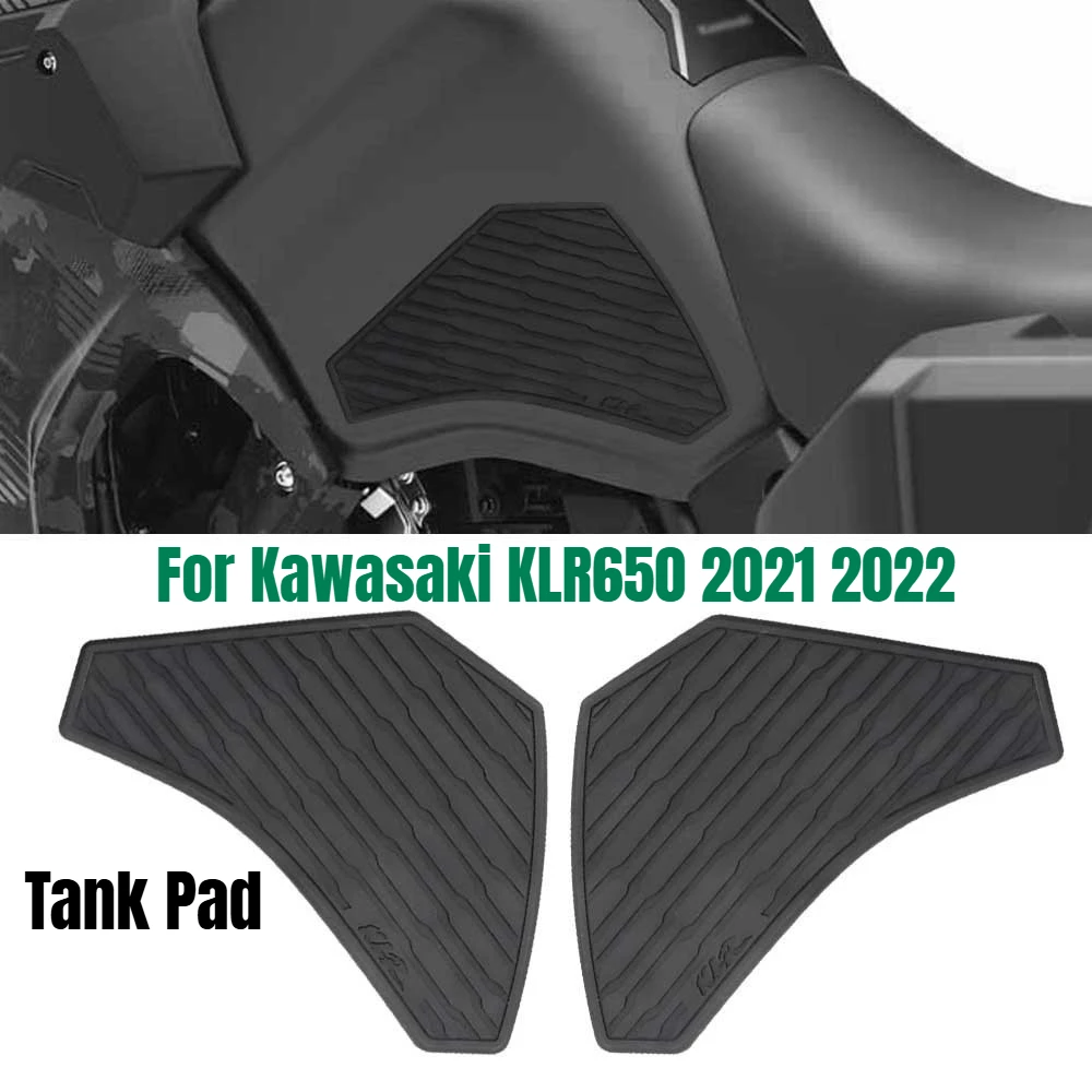 

For Kawasaki KLR650 KLR 650 2021 2022 Tank Pad Rubber Anti-slip Scratch-resistant Protector Sticker Motorcycle Accessories