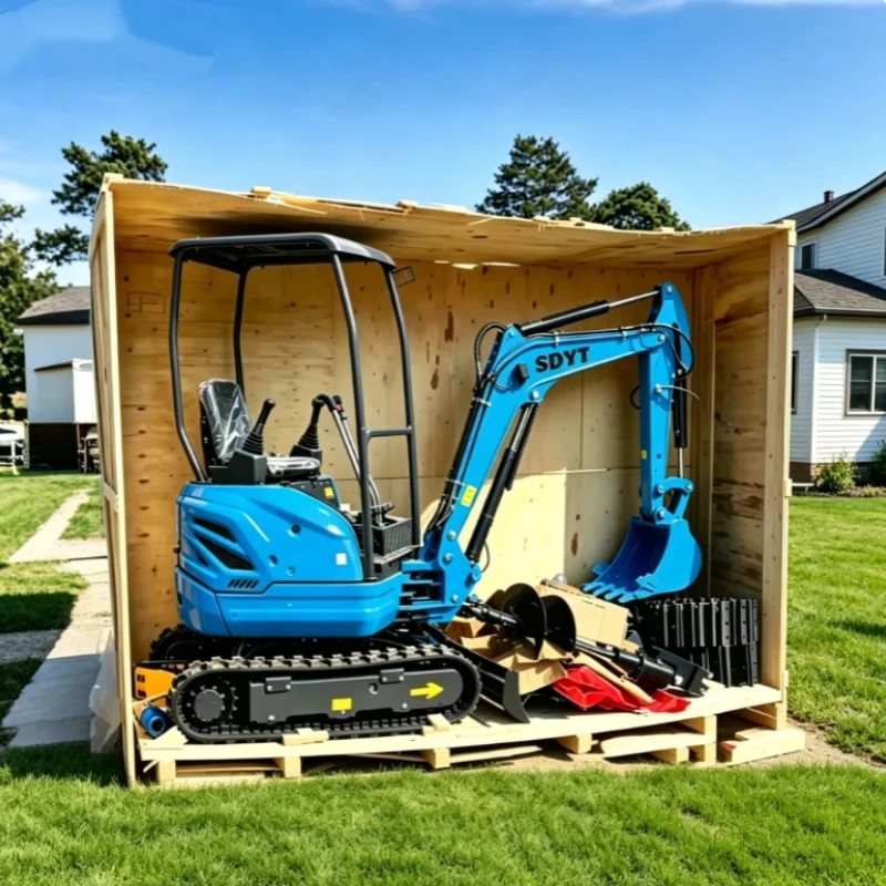 Fast Delivery 1.5Ton Mini Excavator Multi-function Crawler Mini Excavator Optional Attachments For Farm Digging Land Levelling view 4