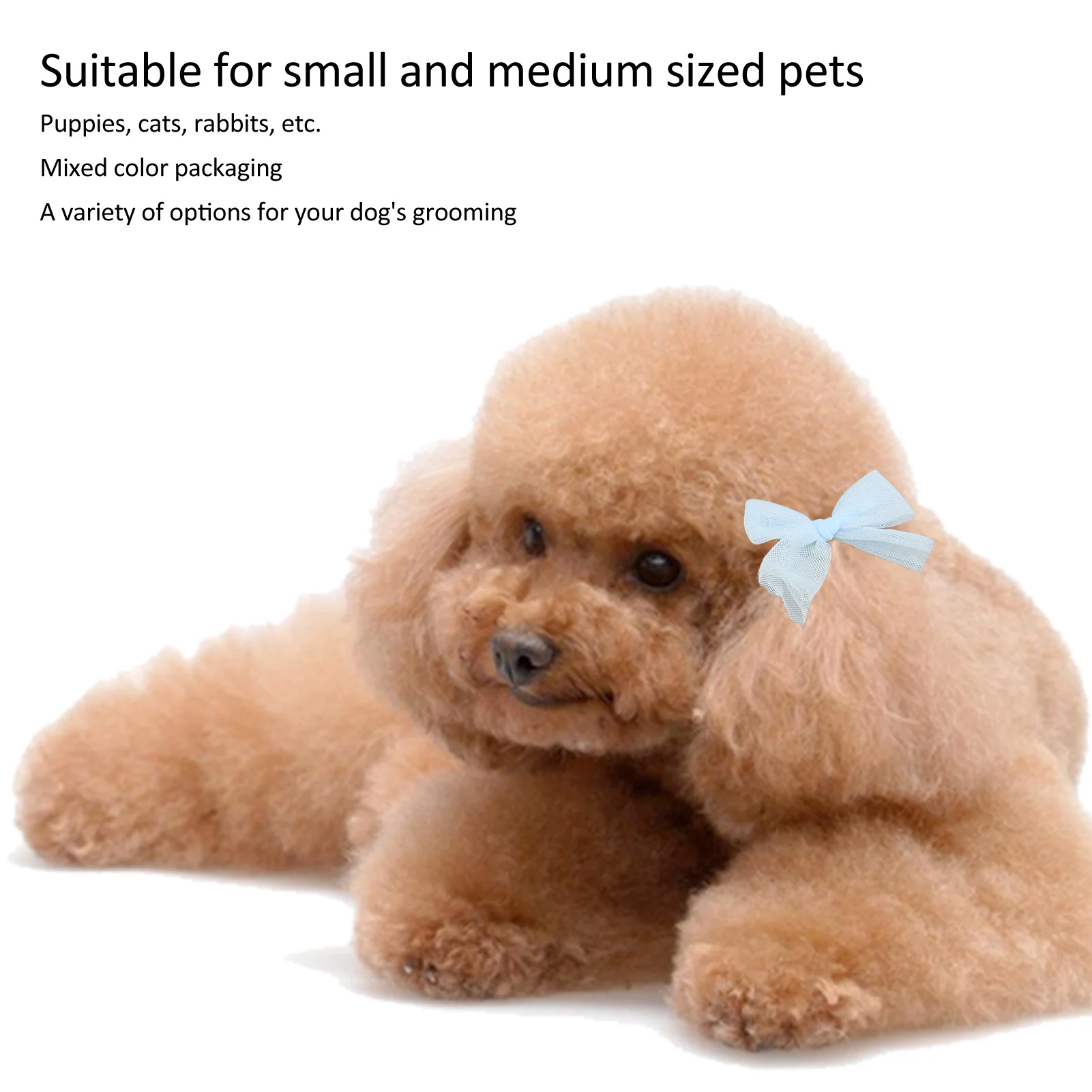 36PCS Dog Hair Bows Fashionable Cute Pet Hair Bowknot With Rubber Band For Dog Hair Grooming Accessories