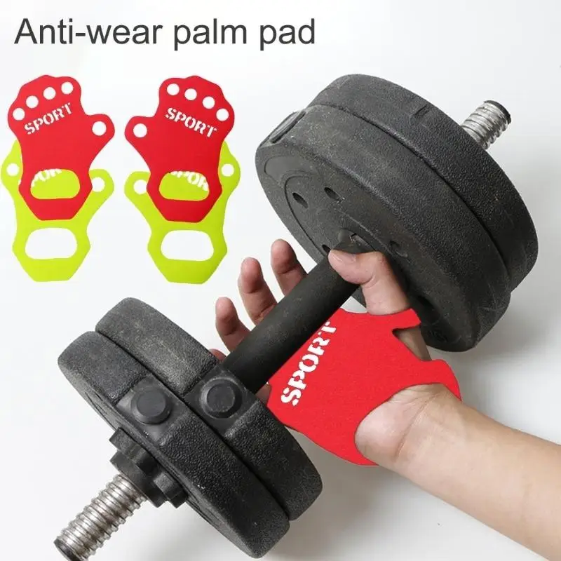Weightlifting Gloves Men Women Palms Protector Nonslip Workout Five Finger Glove 