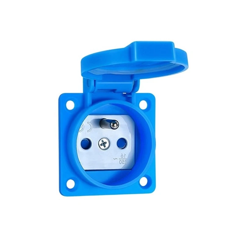 Y22A-IP54 Waterproof Panel Socket For Industrial And Outdoor Use With Flip Protective Cover Wall Receptacle Outlet